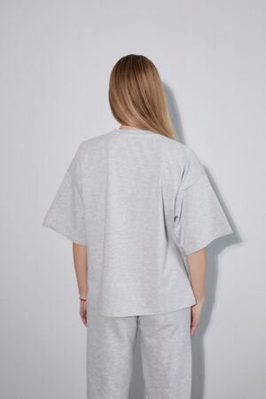 T-shirt Manhattan Boxy Grey